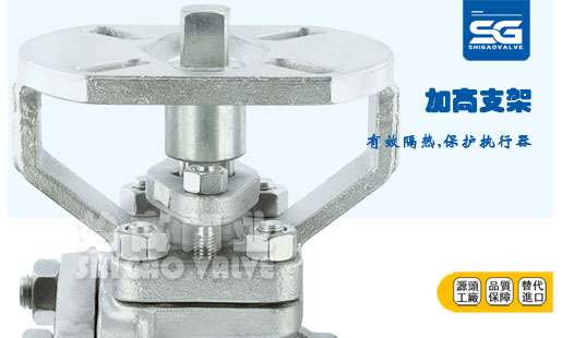 電動(dòng)不銹鋼襯氟球閥支架圖