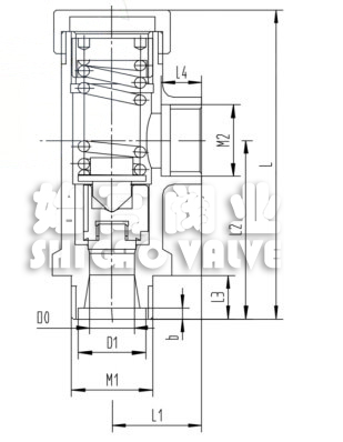 低溫微啟式安全閥尺寸圖
