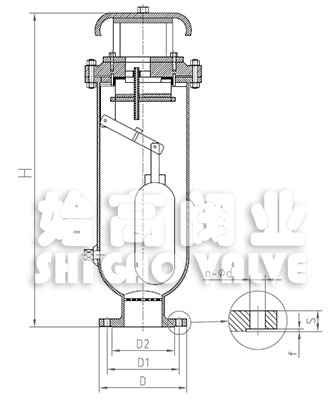 美標污水排氣閥尺寸圖