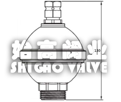 快裝衛生級排氣閥尺寸圖