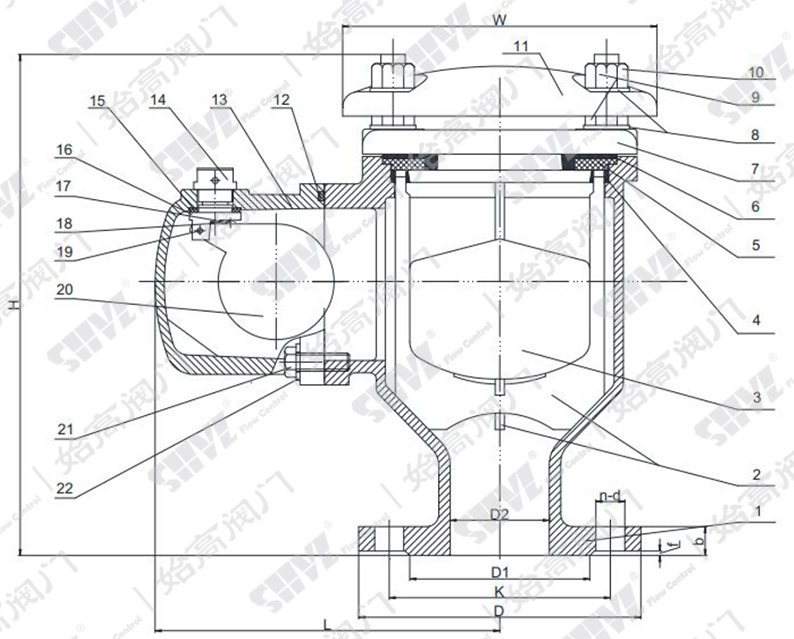 雙口空氣閥外形尺寸圖 雙口空氣閥外形尺寸圖