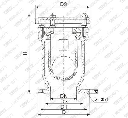 不銹鋼快速排氣閥尺寸圖