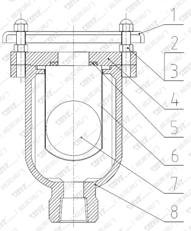 美標螺紋排氣閥結構圖
