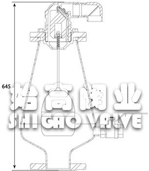 污水專(zhuān)用排氣閥尺寸圖