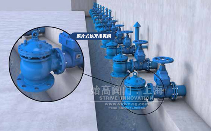 沉淀池快開(kāi)排泥閥解決方案