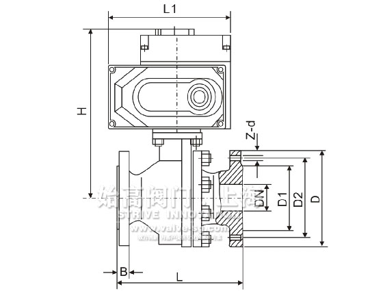 電動(dòng)法蘭球閥