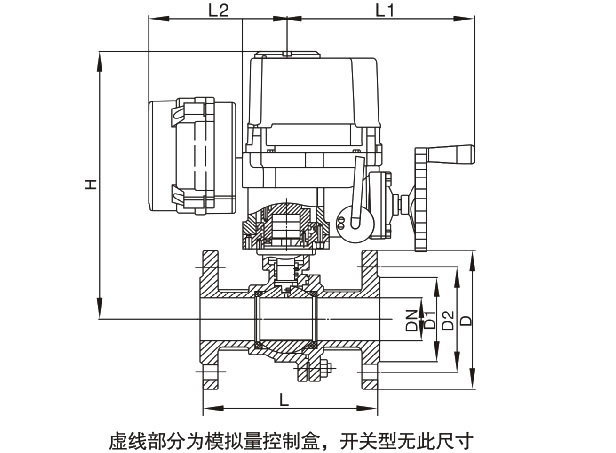 電動(dòng)防爆球閥結構