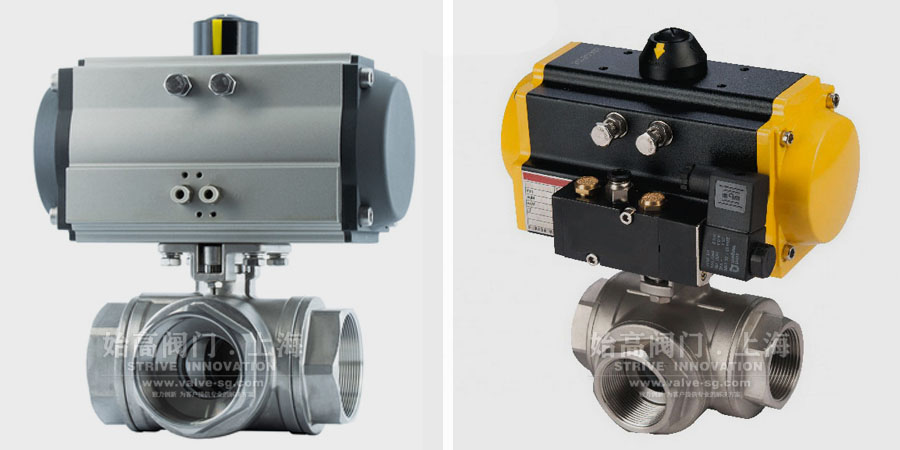 氣動(dòng)螺紋三通球閥