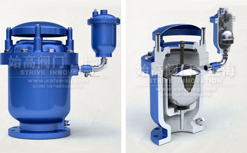 復合式高速排氣閥結構