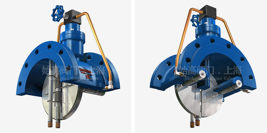 微阻緩閉蝶式止回閥結構圖