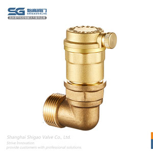 黃銅平口排氣閥帶彎頭