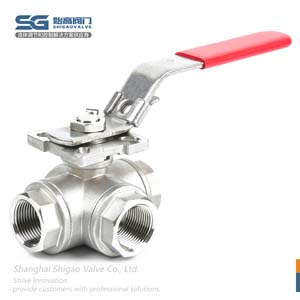 高平臺螺紋三通球閥圖1