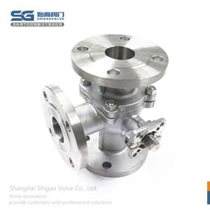 高平臺法蘭三通球閥圖2
