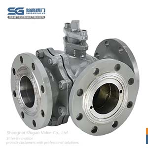 法蘭三通球閥圖2