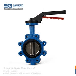 手柄凸耳對夾蝶閥圖1