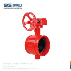 蝸輪溝槽式蝶閥圖2