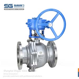 蝸輪不銹鋼法蘭球閥圖4