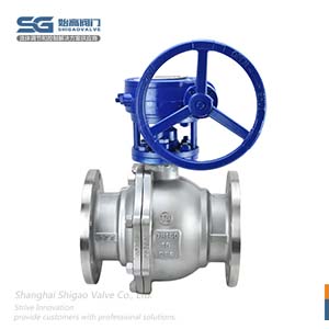 蝸輪不銹鋼法蘭球閥圖5