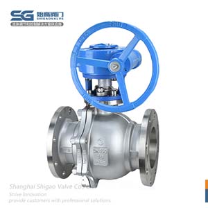 蝸輪不銹鋼法蘭球閥圖6