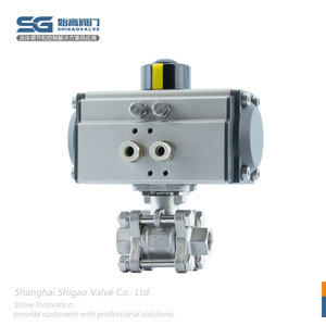 DN10氣動(dòng)三片式螺紋球閥