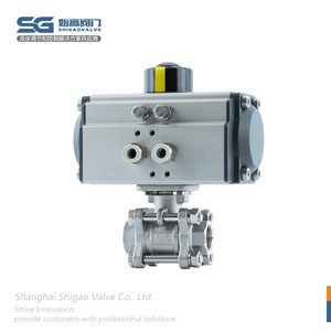 DN15氣動(dòng)三片式螺紋球閥