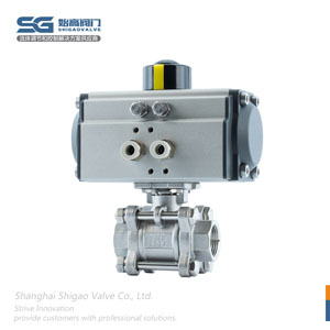 DN20氣動(dòng)三片式螺紋球閥