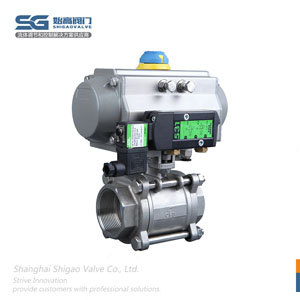 氣動(dòng)螺紋三片式球閥