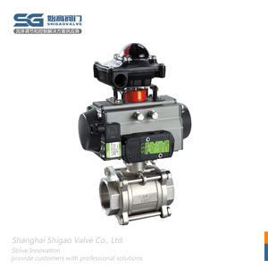 氣動(dòng)三片式絲扣球閥