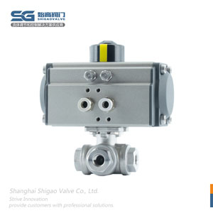 DN8氣動(dòng)T型螺紋三通球閥