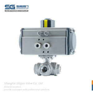 DN10氣動(dòng)T型螺紋三通球閥