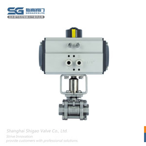 氣動(dòng)三片式高溫球閥