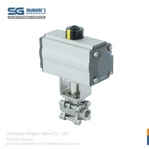 氣動(dòng)高溫螺紋球閥