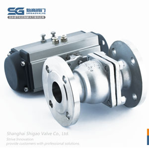 氣動(dòng)法蘭高溫球閥