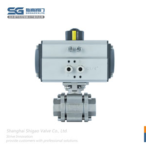 氣動(dòng)三片式高溫球閥