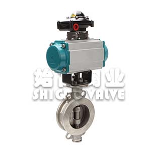 氣動(dòng)對夾三偏心蝶閥圖2