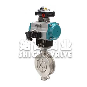 氣動(dòng)對夾三偏心蝶閥圖3