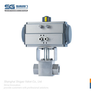 氣動(dòng)不銹鋼高壓螺紋球閥