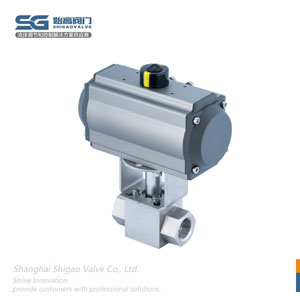 氣動(dòng)不銹鋼絲扣高壓球閥