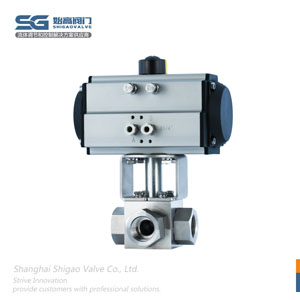 氣動(dòng)液壓三通高壓球閥