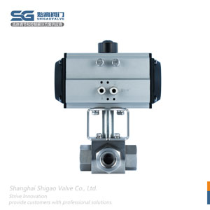 氣動(dòng)不銹鋼三通高壓球閥