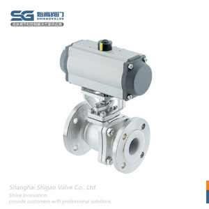 不銹鋼氣動(dòng)襯氟球閥