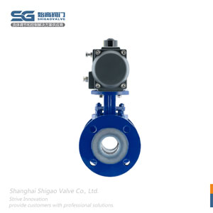 氣動(dòng)碳鋼襯四氟球閥