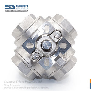 四通螺紋球閥圖1