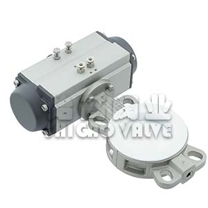 氣動(dòng)對夾式襯氟蝶閥圖2