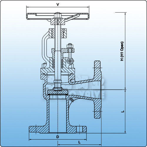 角式截止閥尺寸圖