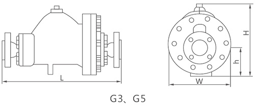 G3,G5杠桿浮球式疏水閥圖