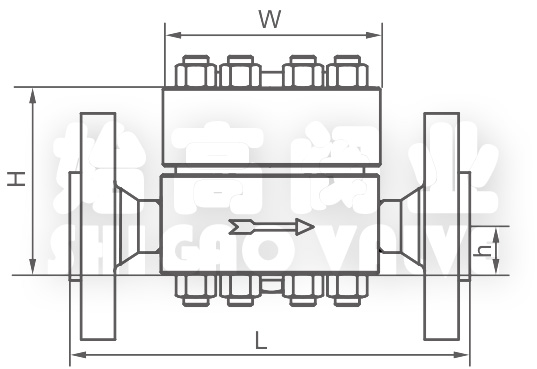 對夾動(dòng)態(tài)流量平衡閥尺寸圖 對夾動(dòng)態(tài)流量平衡閥尺寸圖
