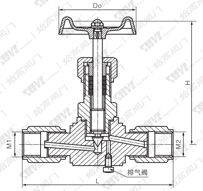 節流式針型閥結構圖