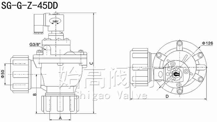SG-G-Z-45DDԭֱǹܽ^}_yߴ