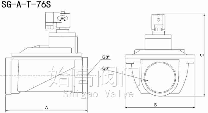 SG-A-T-72Sֱͨʽ}_yߴ